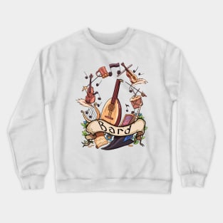 Bard Dungeons and Dragons Class Design Crewneck Sweatshirt